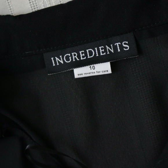 Black sheer mesh ruffle bell sleeve blouse - Picture 4 of 8